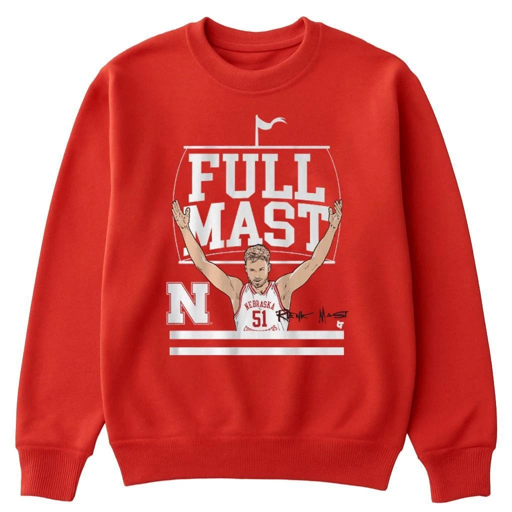 Nebraska Basketball Rienk Mast Full Mast Shirt