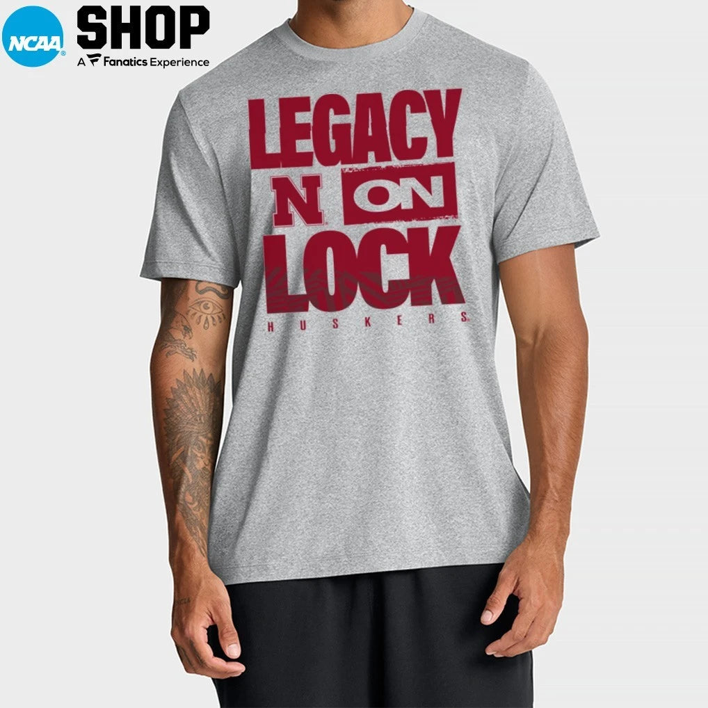 Nebraska Huskers 2026 Legacy On Lock On-Court March Madness T-Shirt