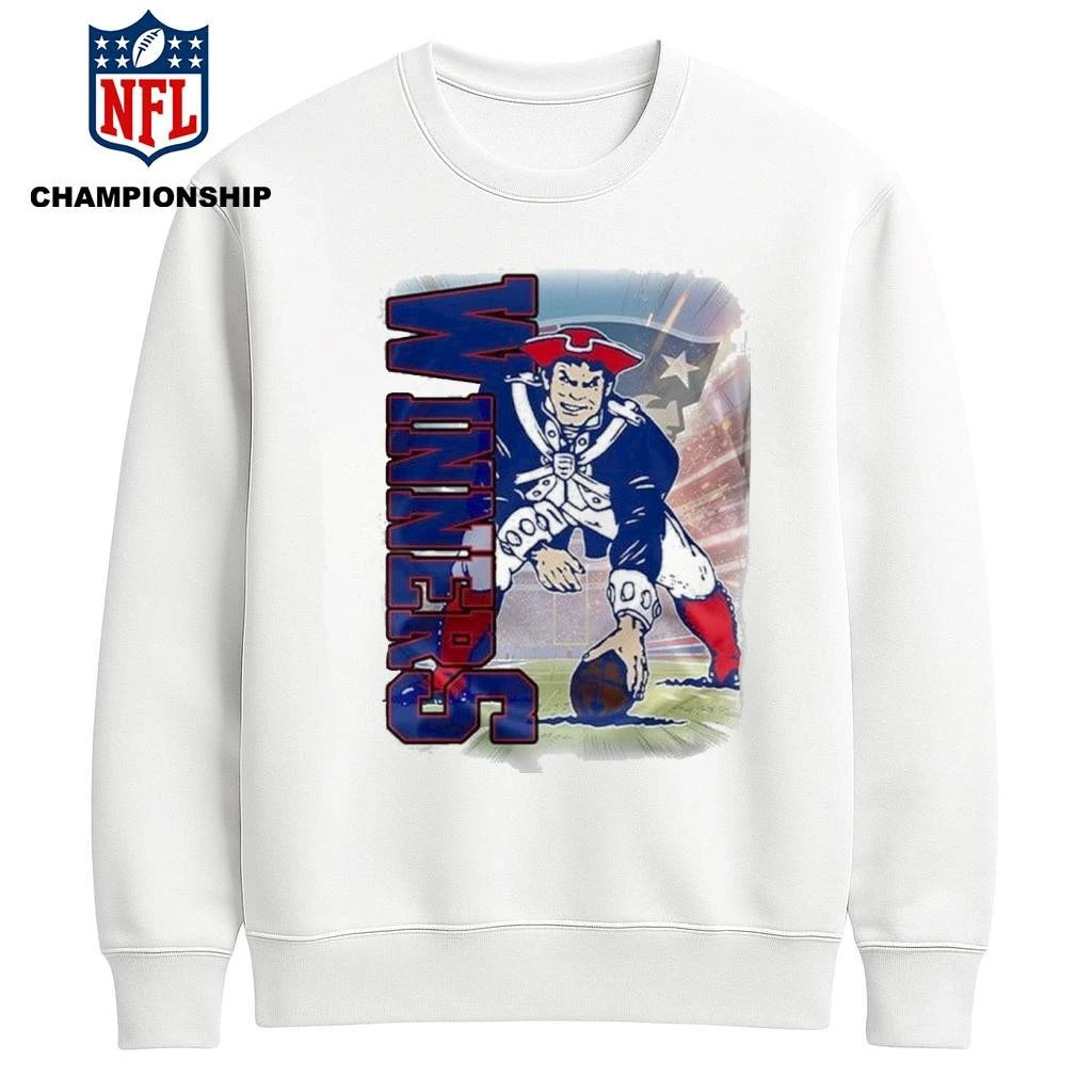 New Englan Patriots Playoffs 2025 Super Wild Card Weekend Division Champions mascot Shirt – Copy