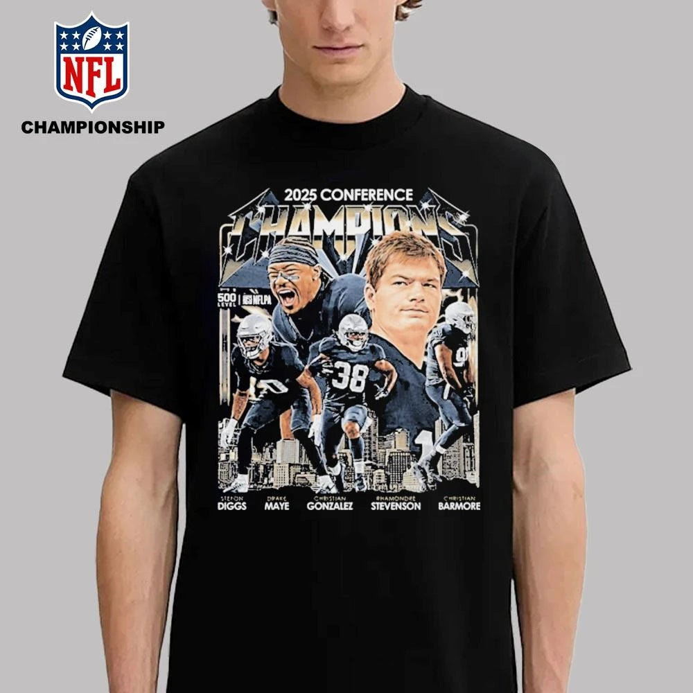 New England Football 2025 Conference Champions Shirt