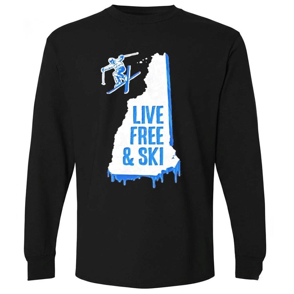 New Hampshire Live Free And Ski Shirts