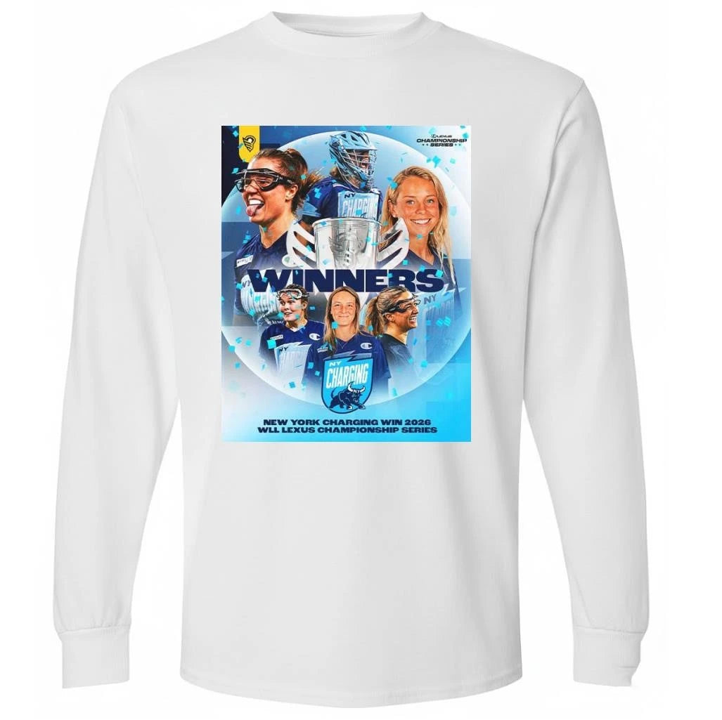 New York Charging Women’s Lacrosse 2026 WLL Lexus Championship Series Winners  Shirt