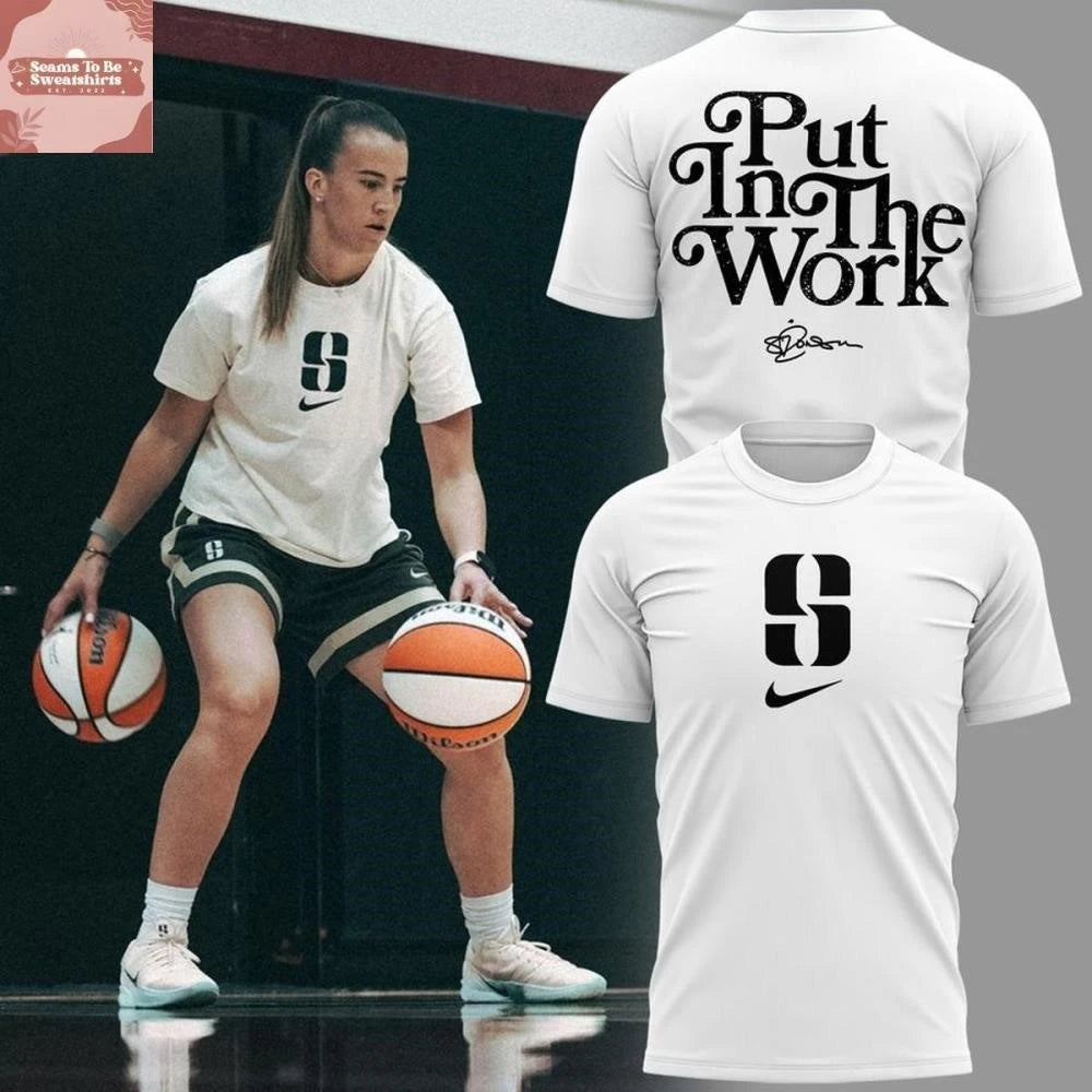 New York Liberty Sabrina Ionescu 2026 Put In The Work 2 Sides Shirt