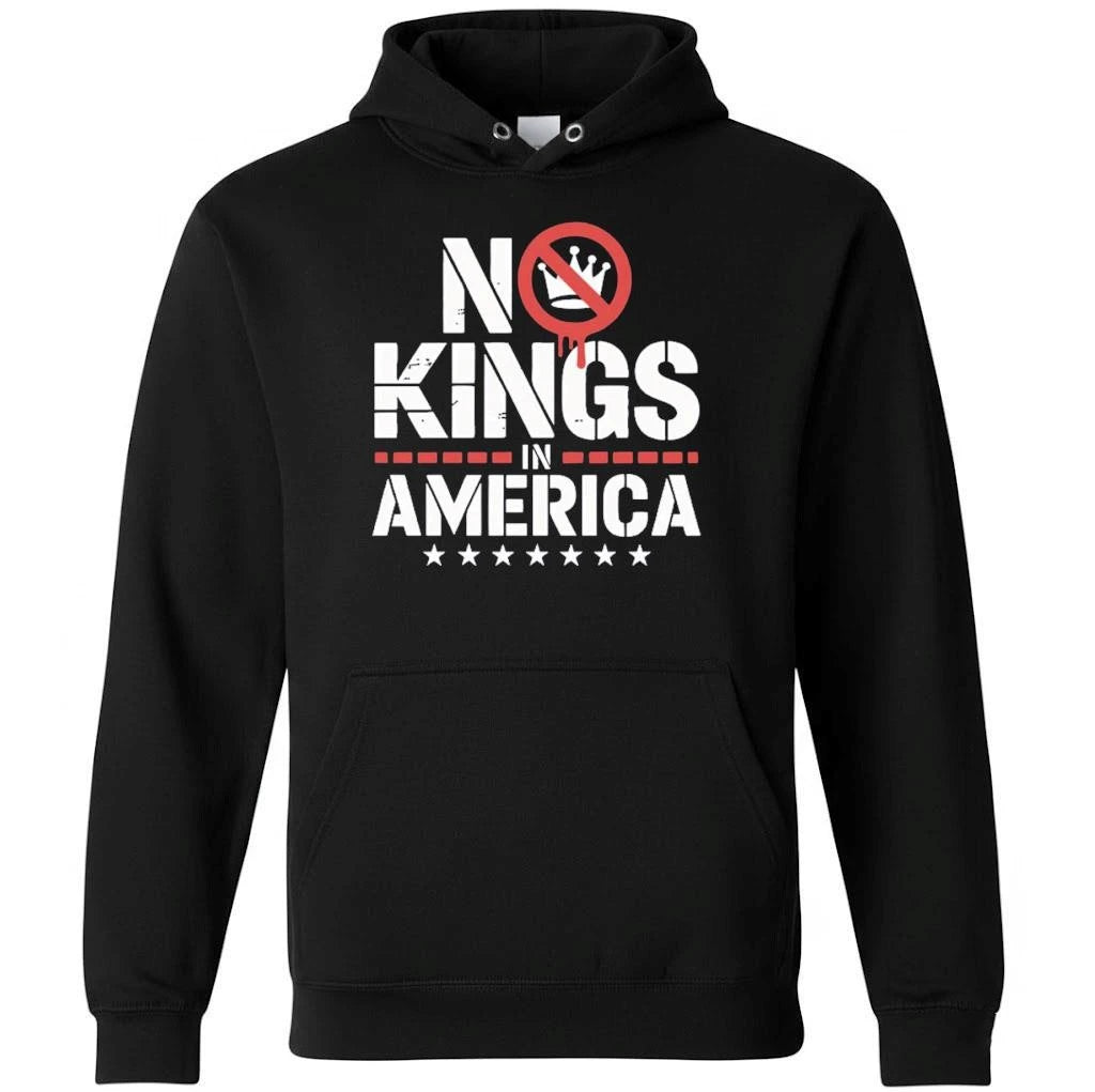 No Kings In America Patriotic Political Statement Shirt