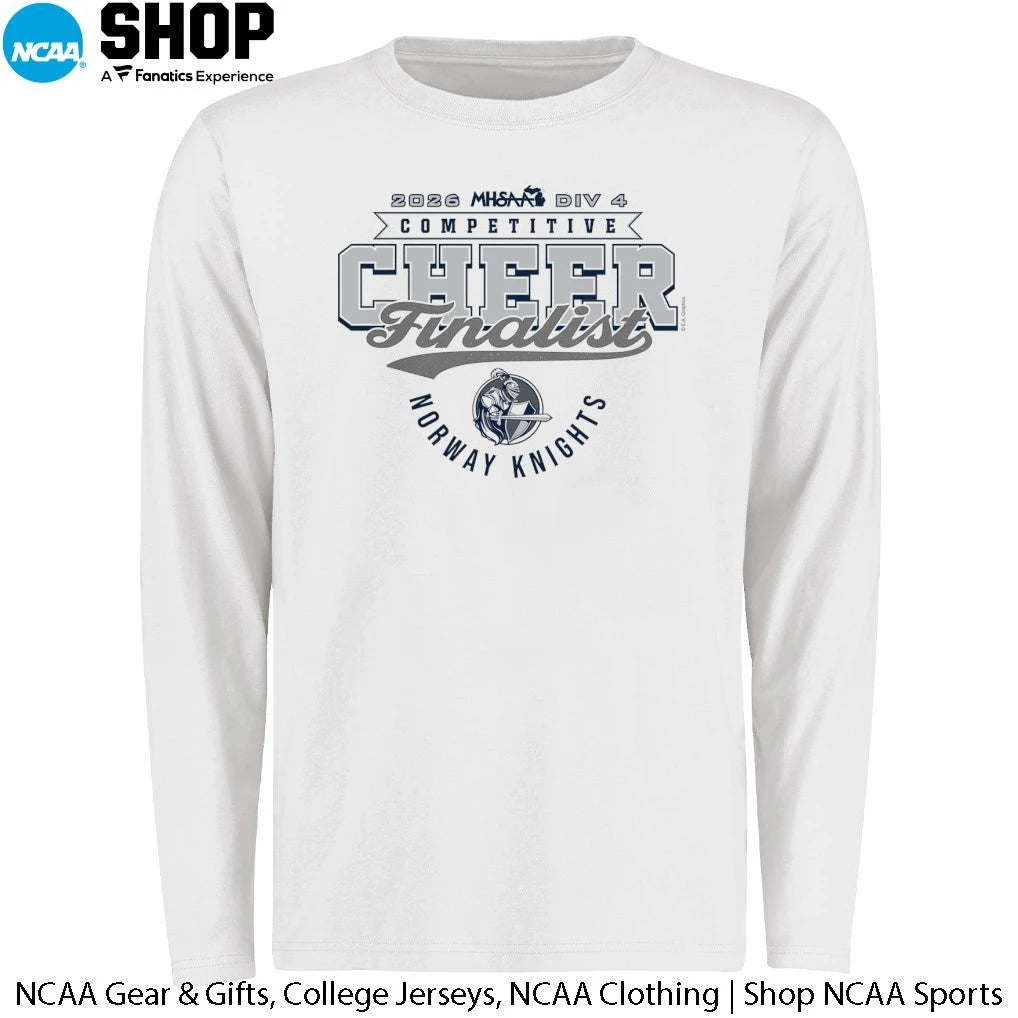 Norway Knights 2026 MHSAA DIV 4 Competitive Cheer Finalist T-Shirt