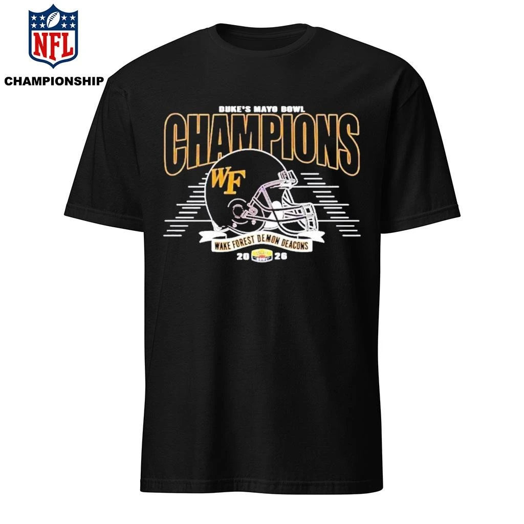 Official Wake Forest Demon Deacons 2026 Duke’s Mayo Bowl Champions classic Shirt