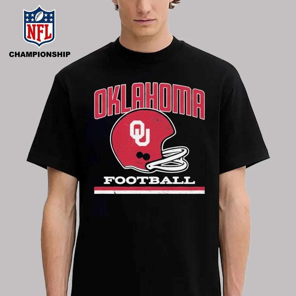 Oklahoma Football Vintage Helmet Shirt