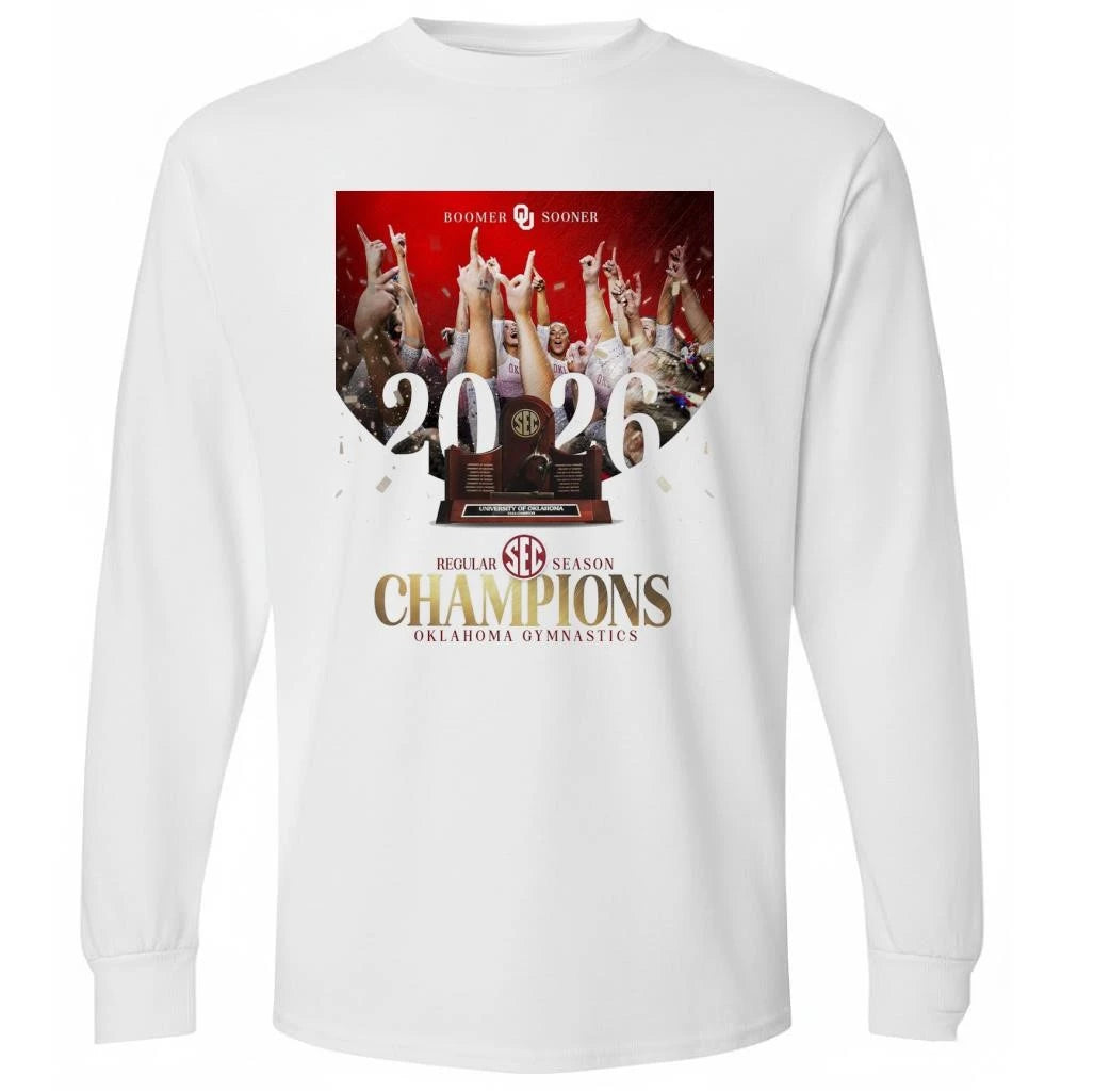Oklahoma Sooners Women’s Gymnastics 2026 SEC Regular Season Champions Shirt