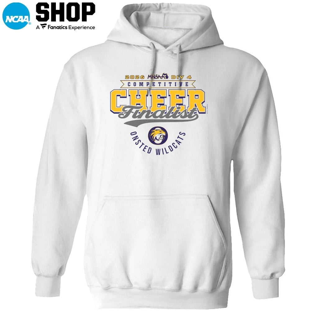 Onsted Wildcats 2026 MHSAA DIV 4 Competitive Cheer Finalist T-Shirt