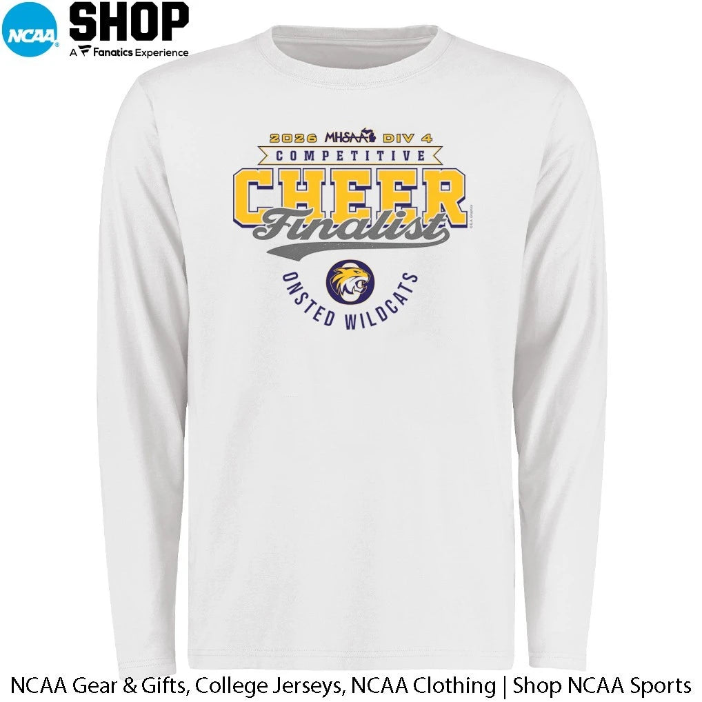 Onsted Wildcats 2026 MHSAA DIV 4 Competitive Cheer Finalist T-Shirt