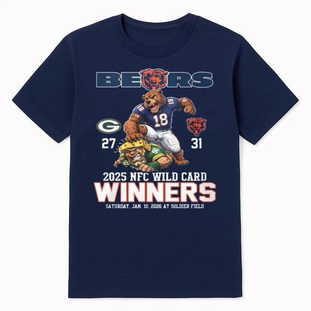 Packers 27-31 Bears 2025 NFC Wild Card Winners Shirt
