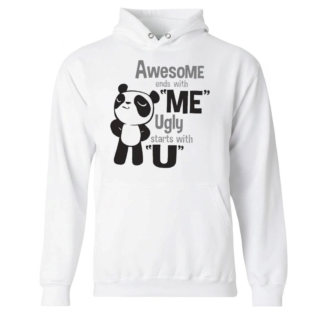 Panda Awesome Ends With Me Ugly Starts With U Shirt