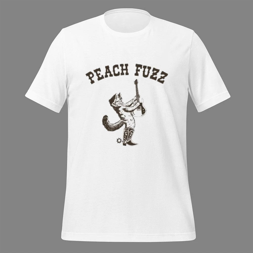 Peach Fuzz Cowboy Cat Shirt