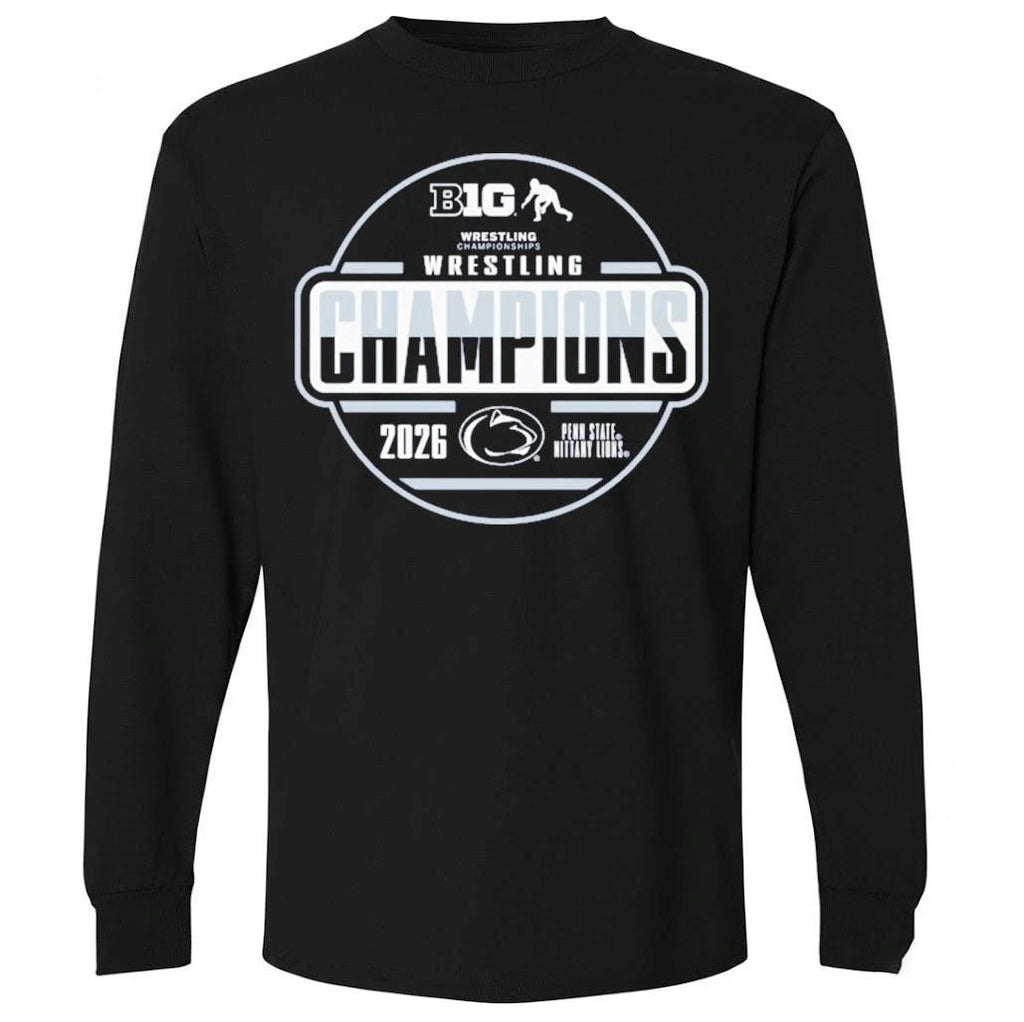 Penn State Nittany Lions 2026 Big Ten Men’s Wrestling Tournament Champions Shirt