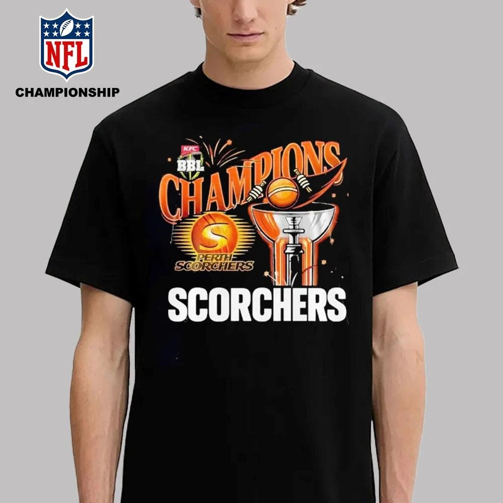 Perth Scorchers 2026 Big Bash League Champions Celebarte Shirt