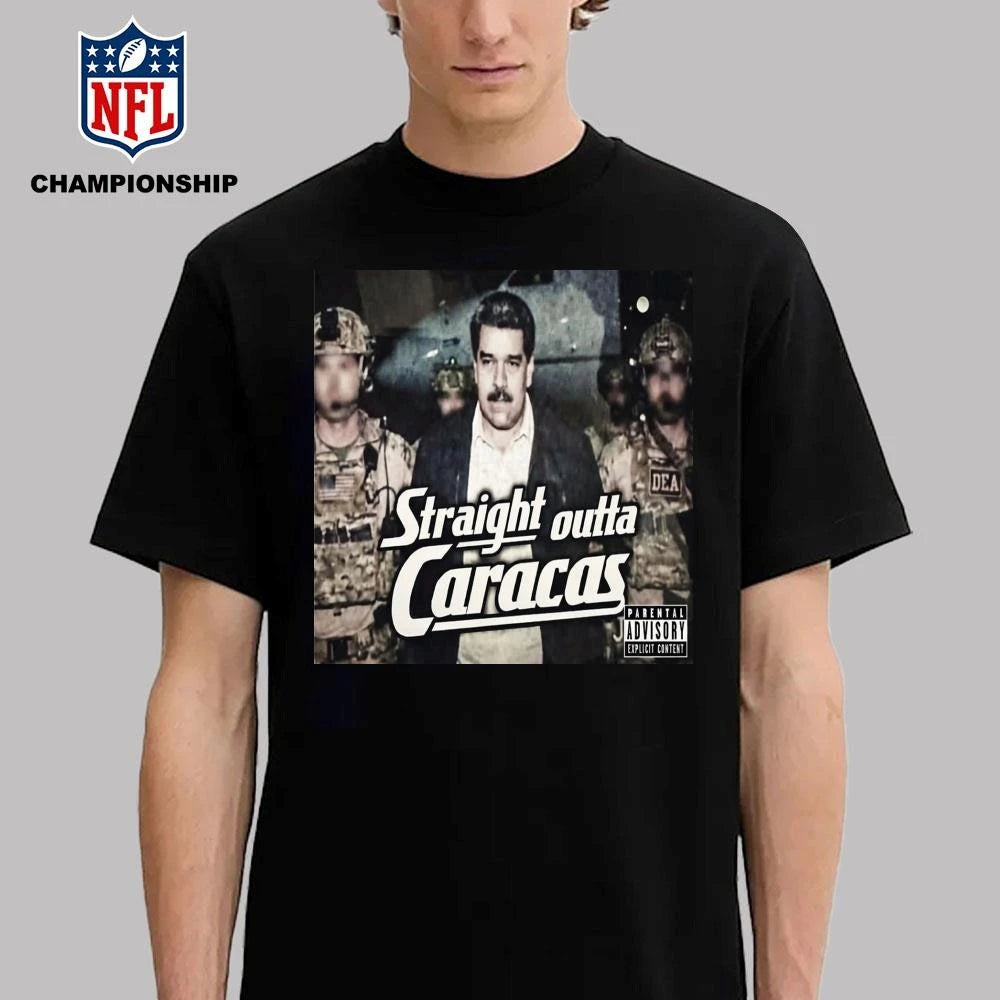 Photo Of Us Military Capture President Of Venezuela Maduro Straight Outta Caracas Poster Shirt