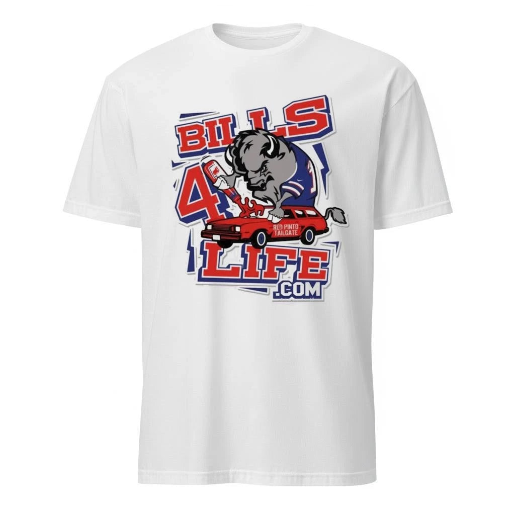 Pinto Ron Wearing Bills 4life Buffalo Shirt