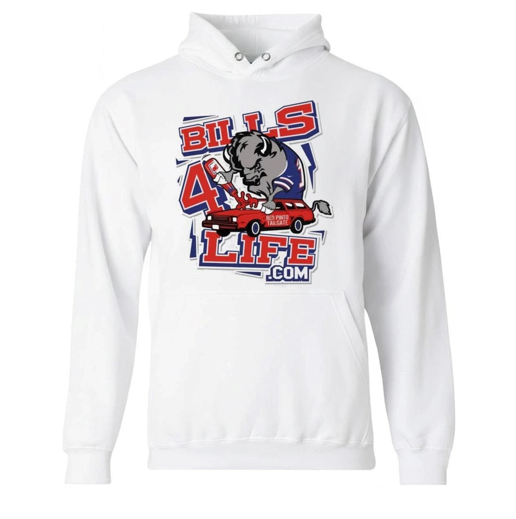 Pinto Ron Wearing Bills 4life Buffalo Shirt