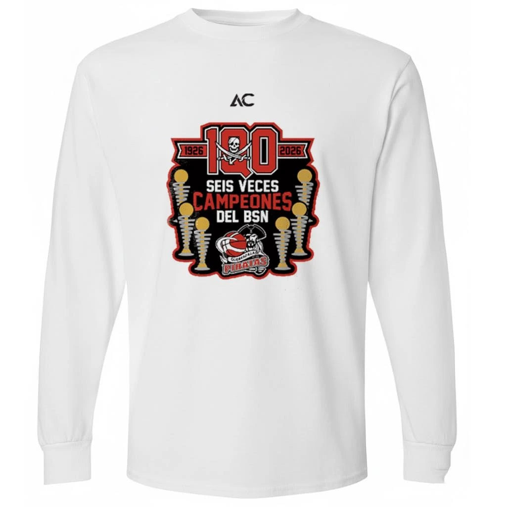 Piratas de Quebradillas BAN 1926-2026 100 Seis Veces Campeones Del Bsn Shirt