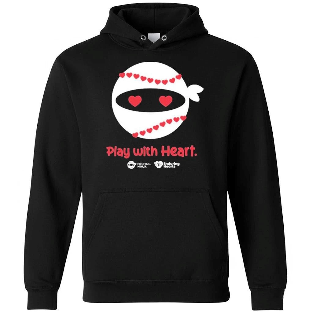 Pitching Ninja Play With Heart Shirt