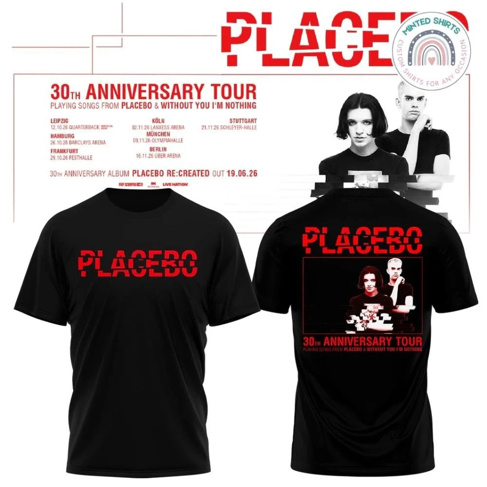 Placebo 30th Anniversary Tour Special Shirt