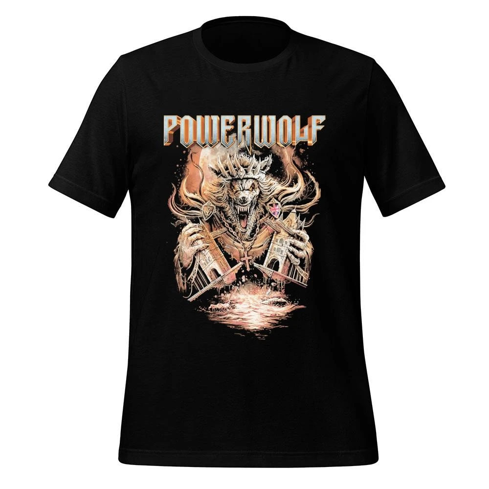 Powerwolf London UK 2026 Tour Merch Tee At OVO Arena Wembley On March 7 2026 The Wembley Metal Mass Wake Up The Wicked Tour Shirt