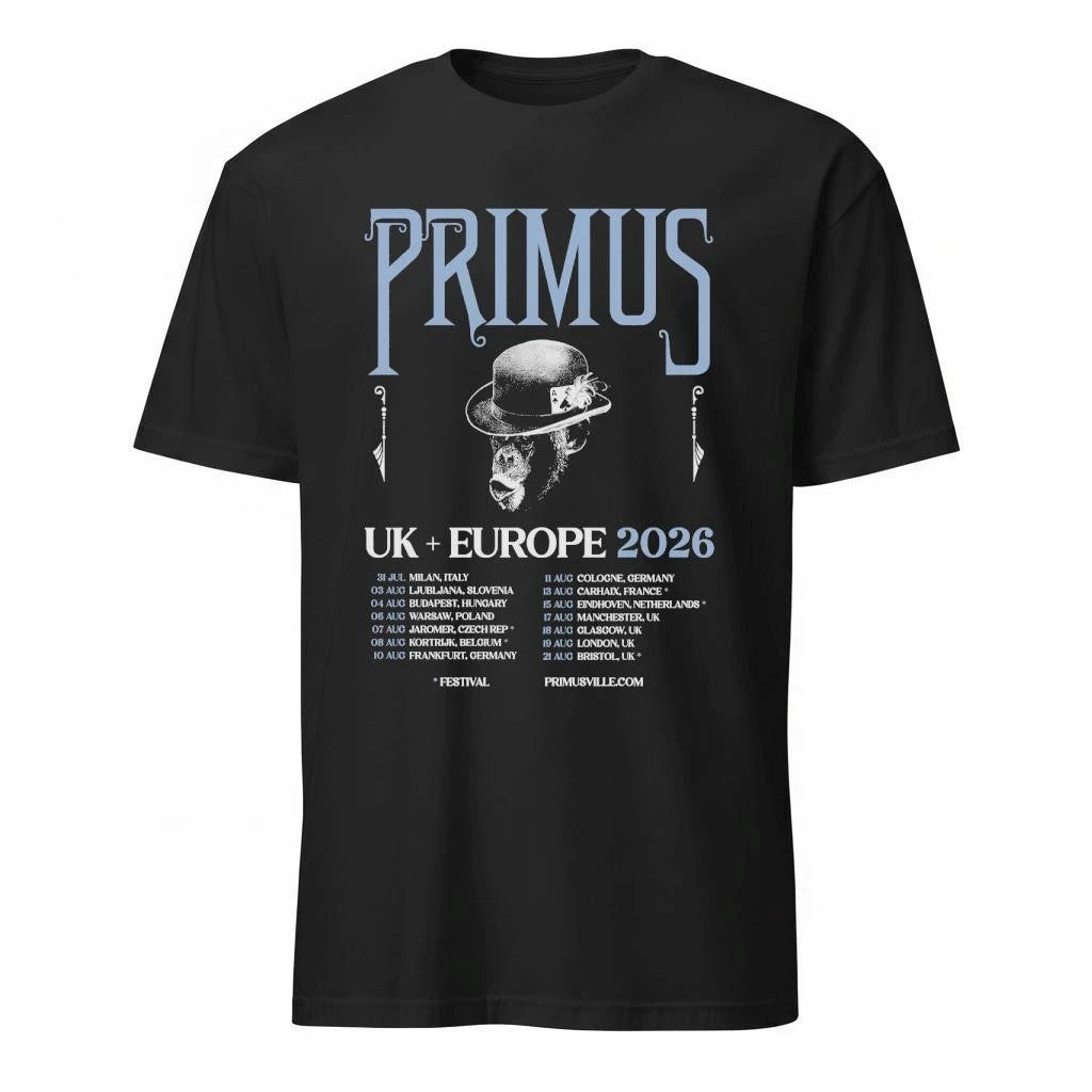 Primus UK And Europe 2026 Tour Venue Dates Schedule Shirt