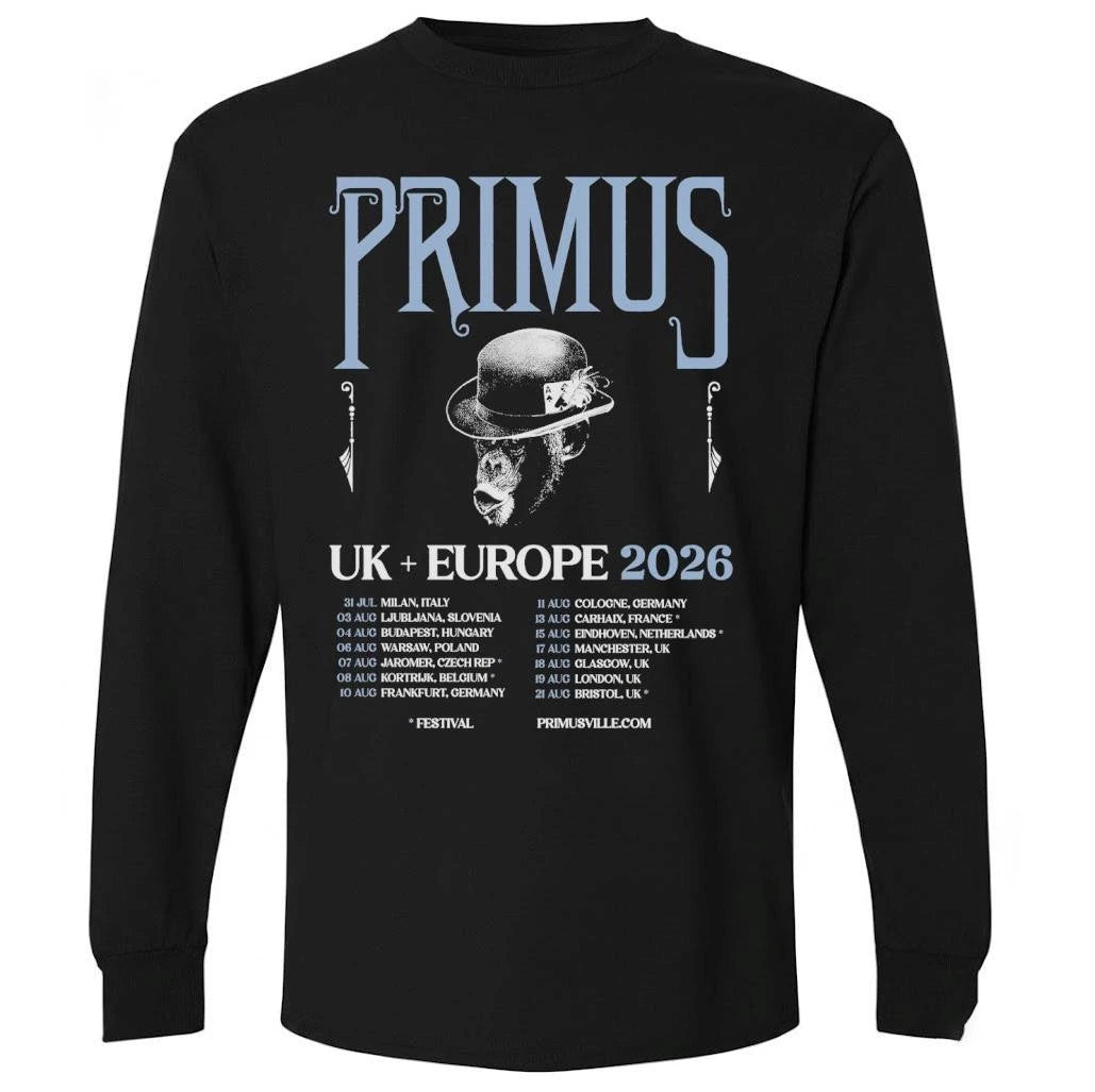 Primus UK And Europe 2026 Tour Venue Dates Schedule Shirt
