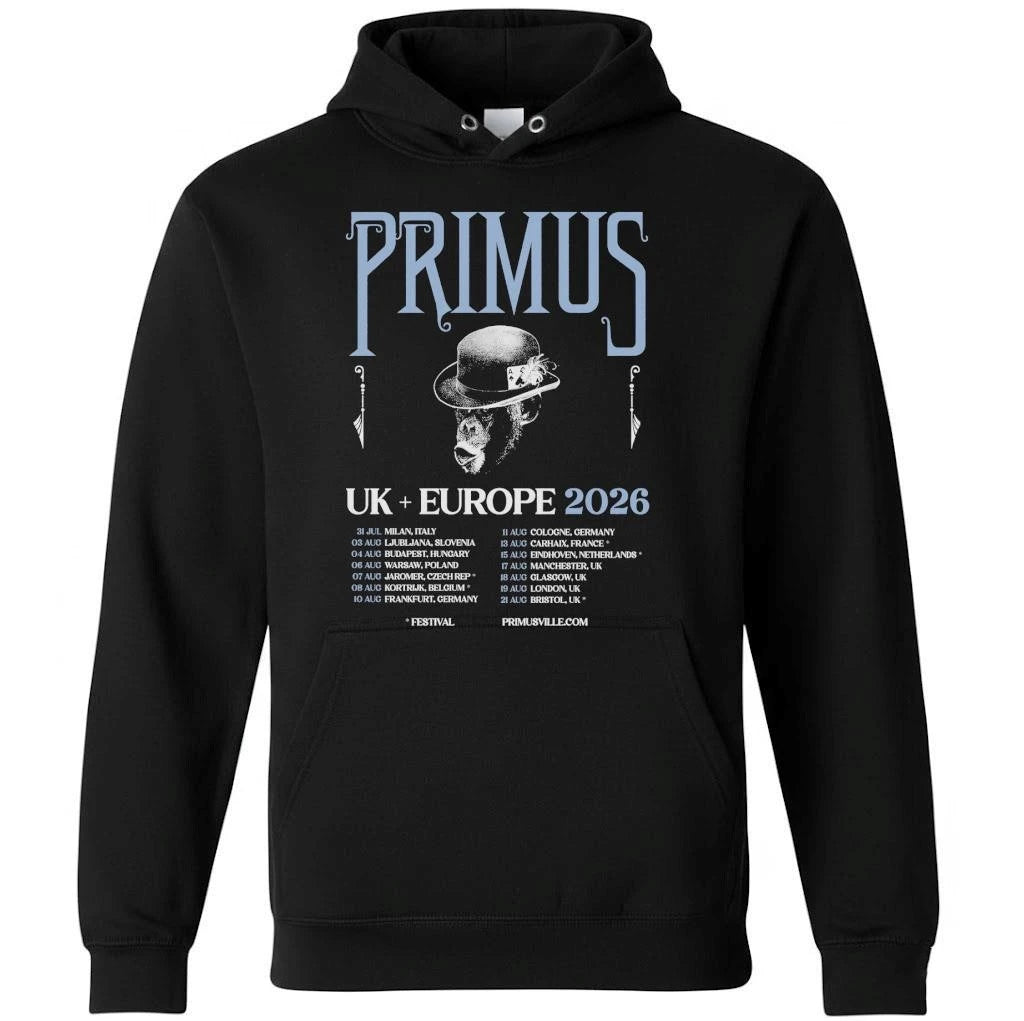 Primus UK And Europe 2026 Tour Venue Dates Schedule Shirt