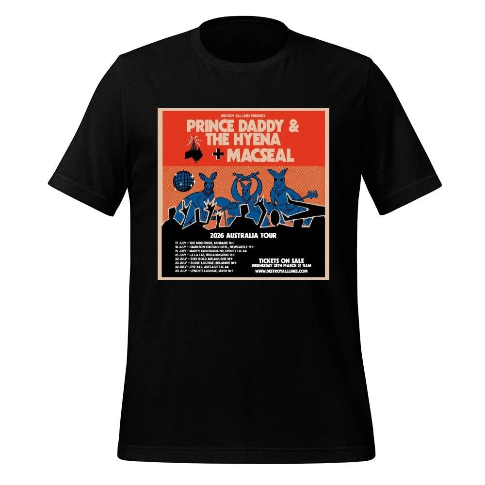 Prince Daddy &amp; The Hyena, Macseal 2026 Australia Tour Poster