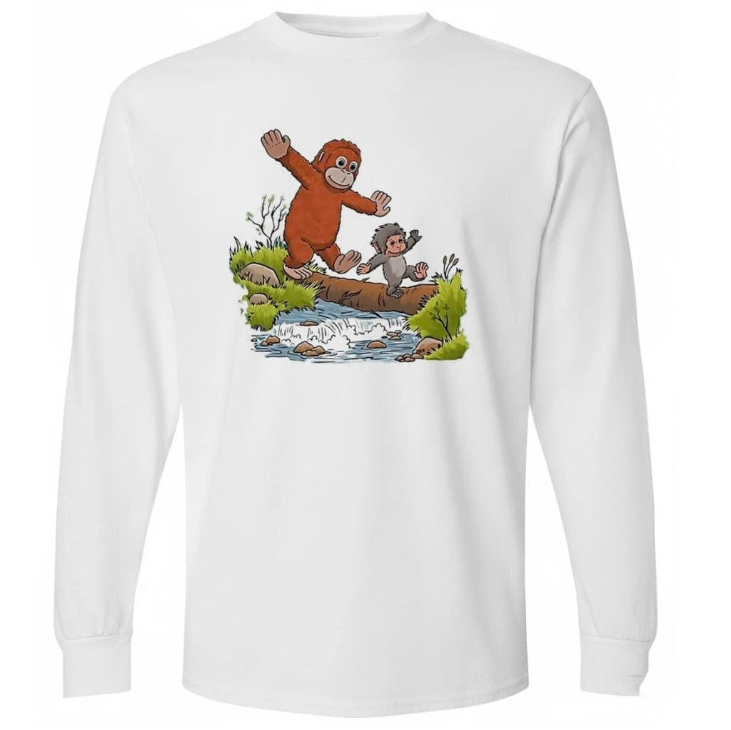 Punch And His Stuffed Orangutan X Calvin And Hobbes Punch Monkey Play Shirt