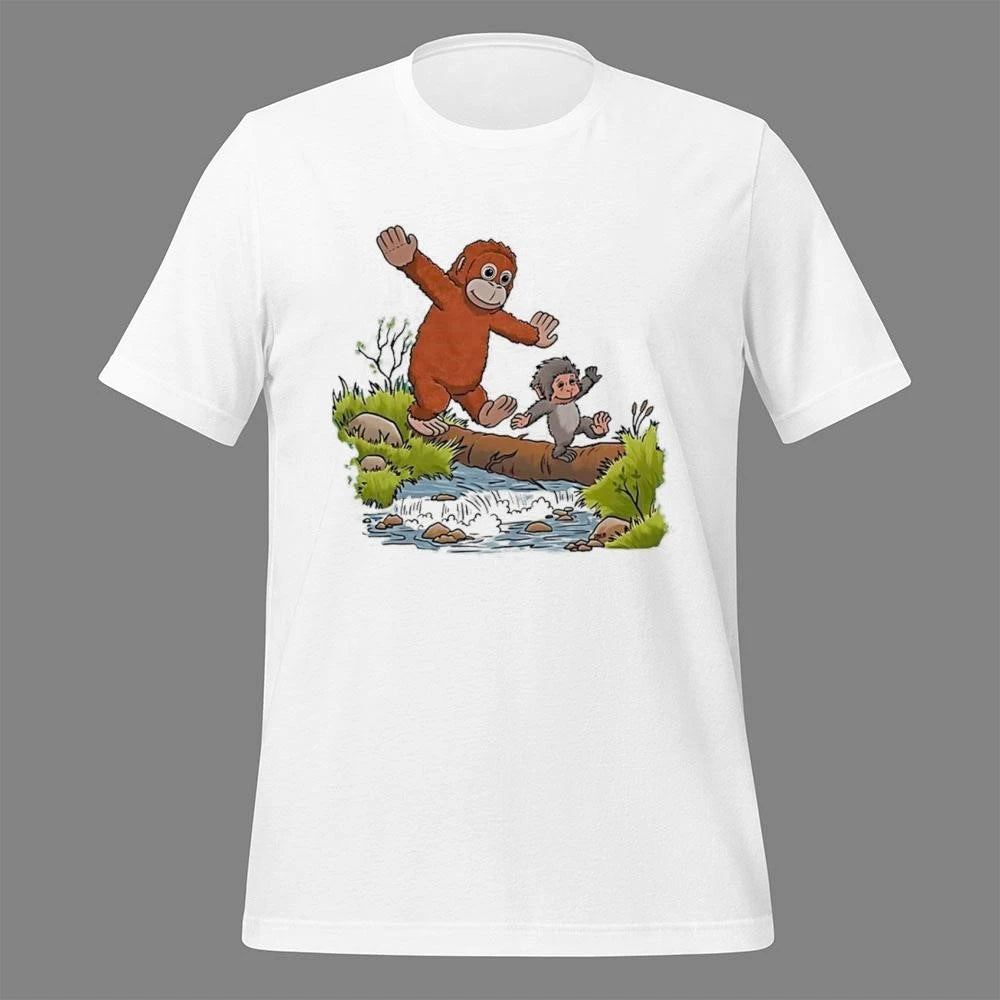 Punch And His Stuffed Orangutan X Calvin And Hobbes Punch Monkey Play Shirt