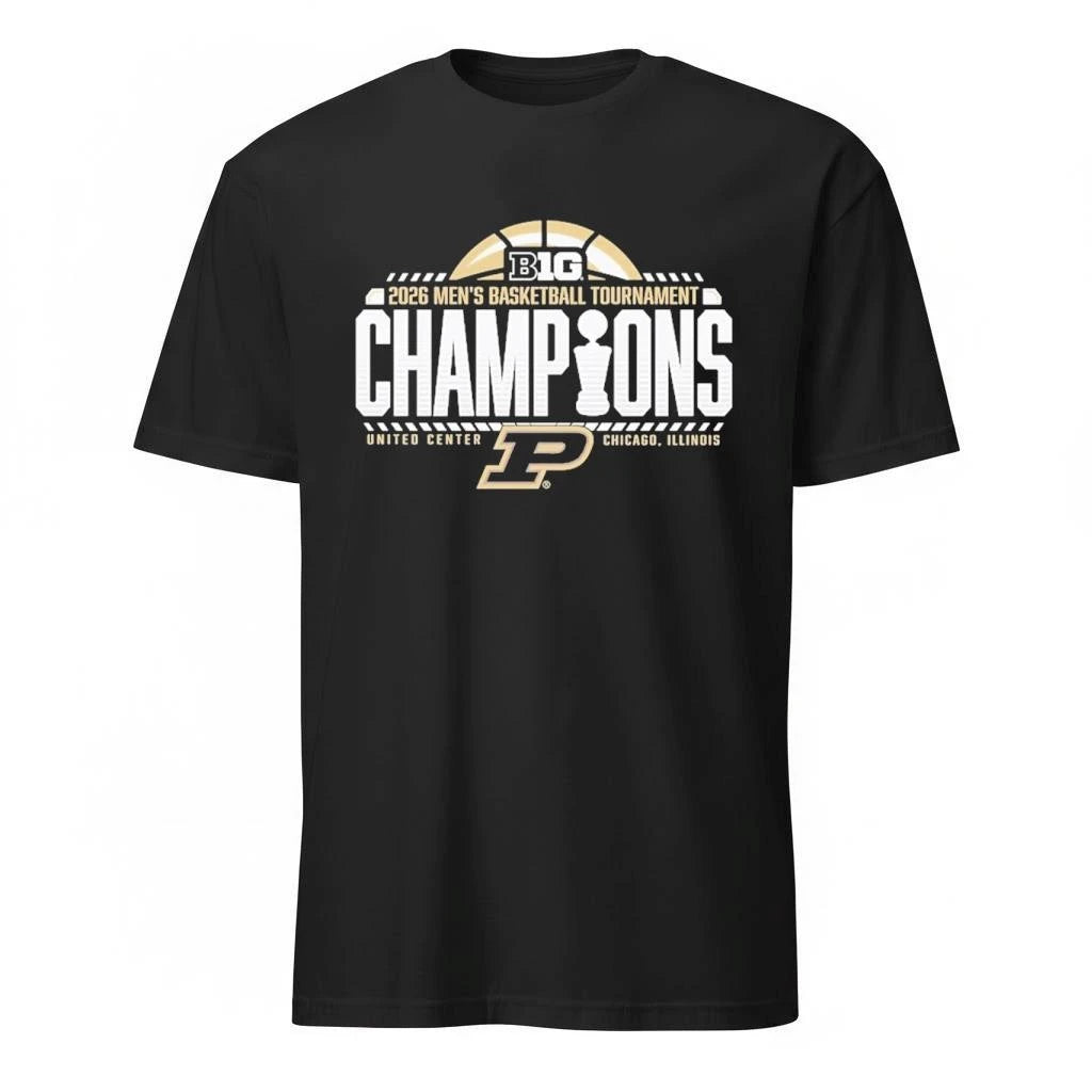 Purdue Boilermakers 2026 Big Ten Men’s Basketball Conference Tournament Champions Locker Room Shirt
