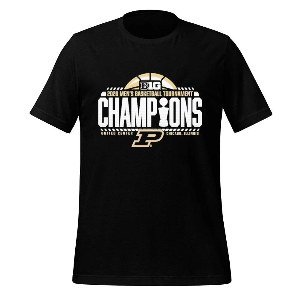 Purdue Boilermakers 2026 Big Ten Men’s Basketball Conference Tournament Champions Locker Room Shirt