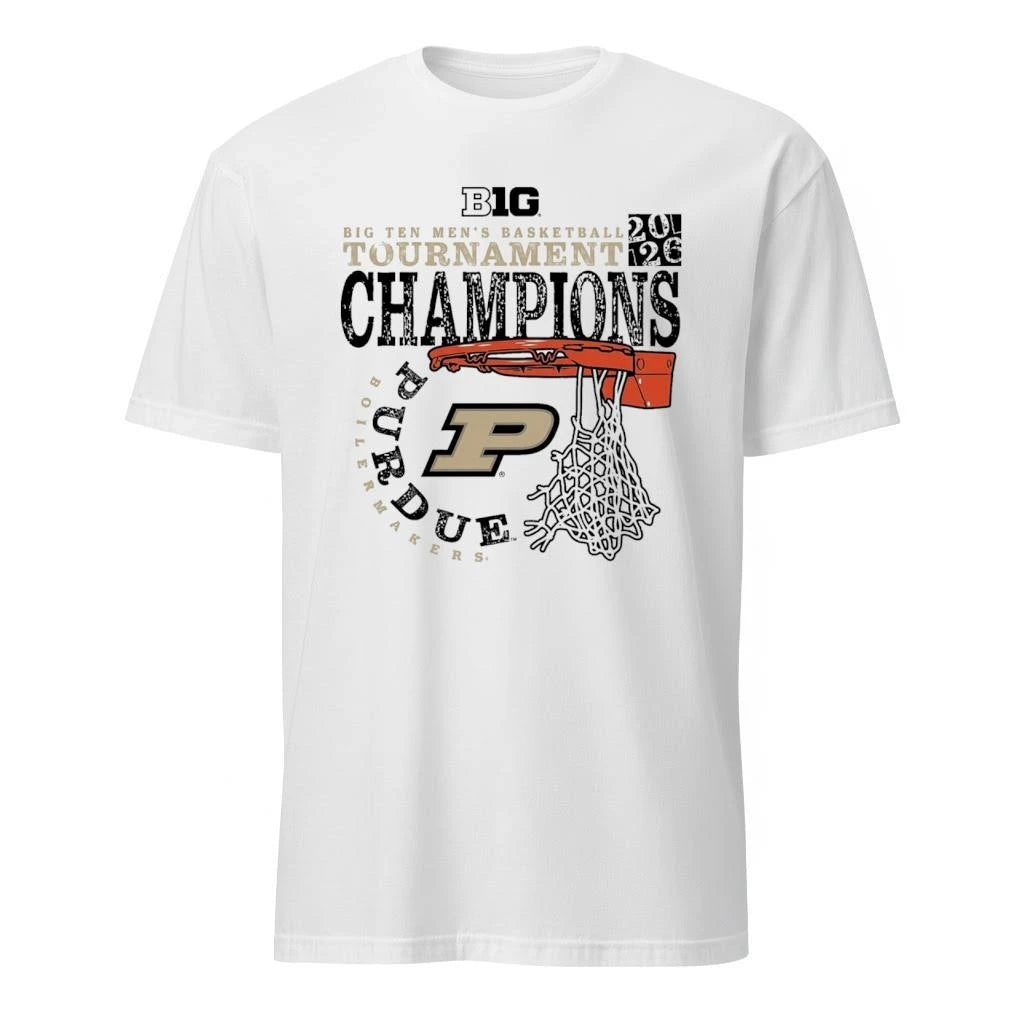 Purdue Boilermakers 2026 Big Ten Men’s Basketball Tournament Champions Cut Nets Shirt