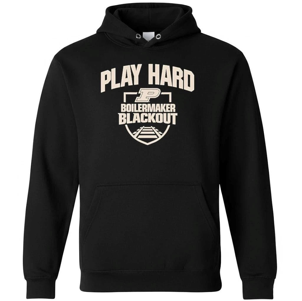 Purdue Boilermakers Basketball Blackout Play Hard 2026 Shirt