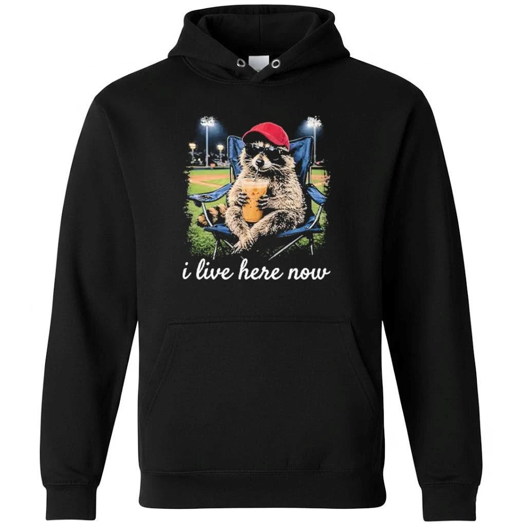 Raccoon I Live Here Now Shirt