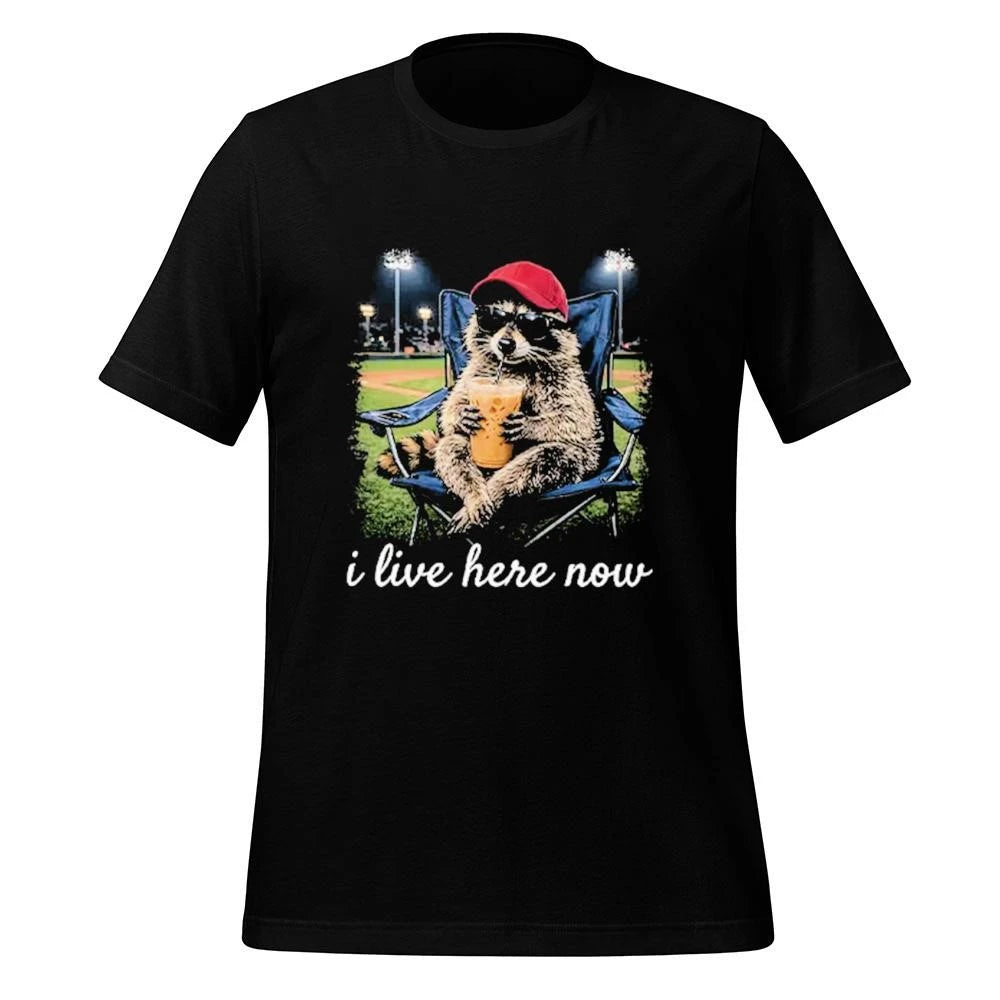 Raccoon I Live Here Now Shirt