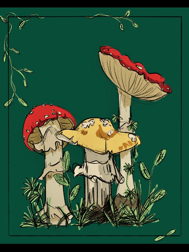 mushroom art by Andrea Caceres