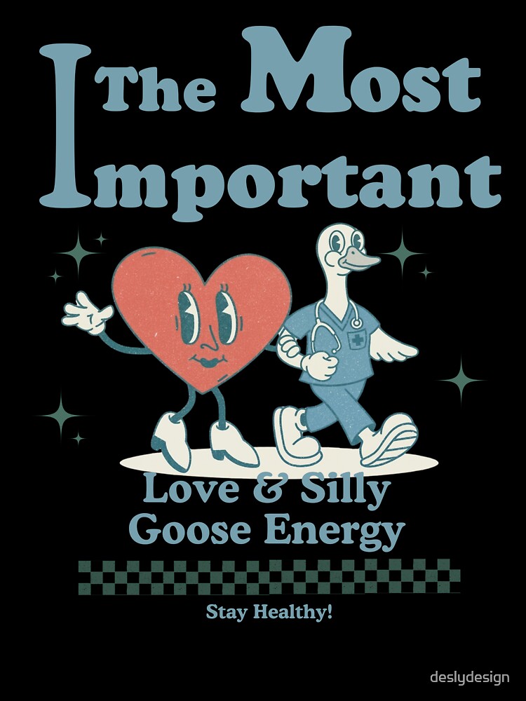Silly Goose Nurse Energy – Retro Nurse Appreciation Gift by deslydesign