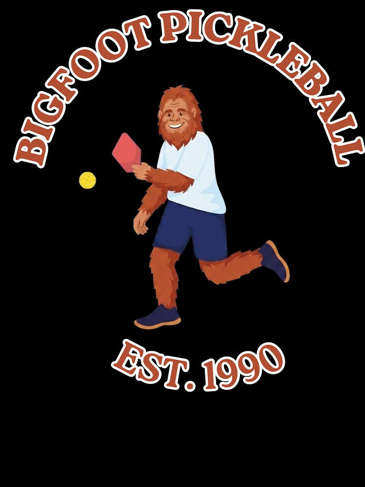 Vintage Bigfoot Pickleball Est 1990 - Funny Sasquatch Sports by "Positive Vibes & Daily Lifestyle"