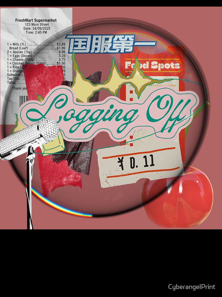 Logging Off | Y2k Collage by CyberangelPrint
