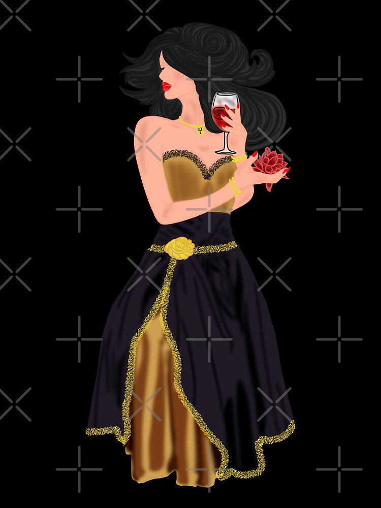 Lady of the Night – Mystical Moon Goddess Artwork by Pontoart