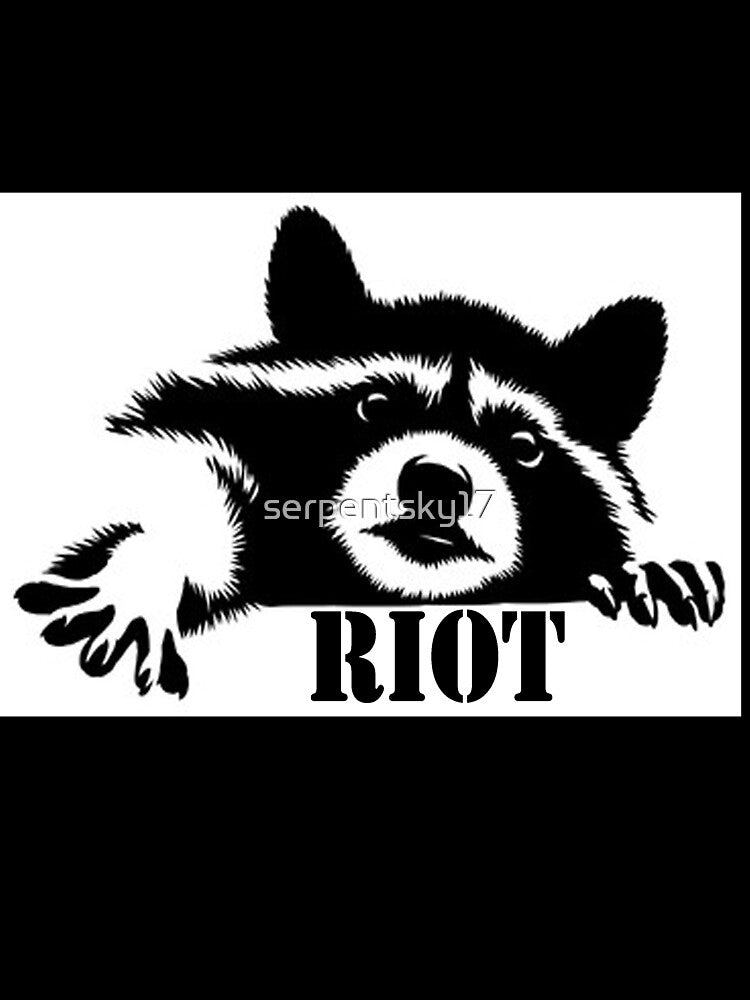 Riot Raccoon by SerpentSkyArts