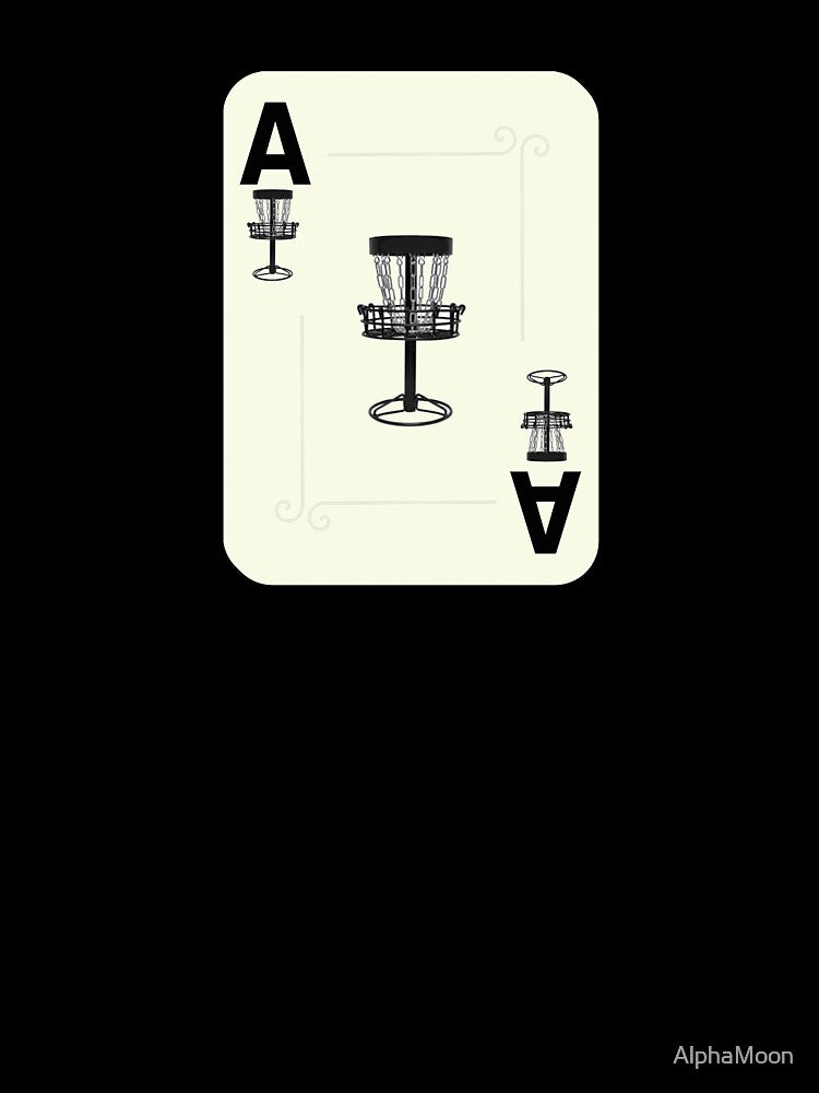 Disc Golf Ace Basket Poker Card by AlphaMoon