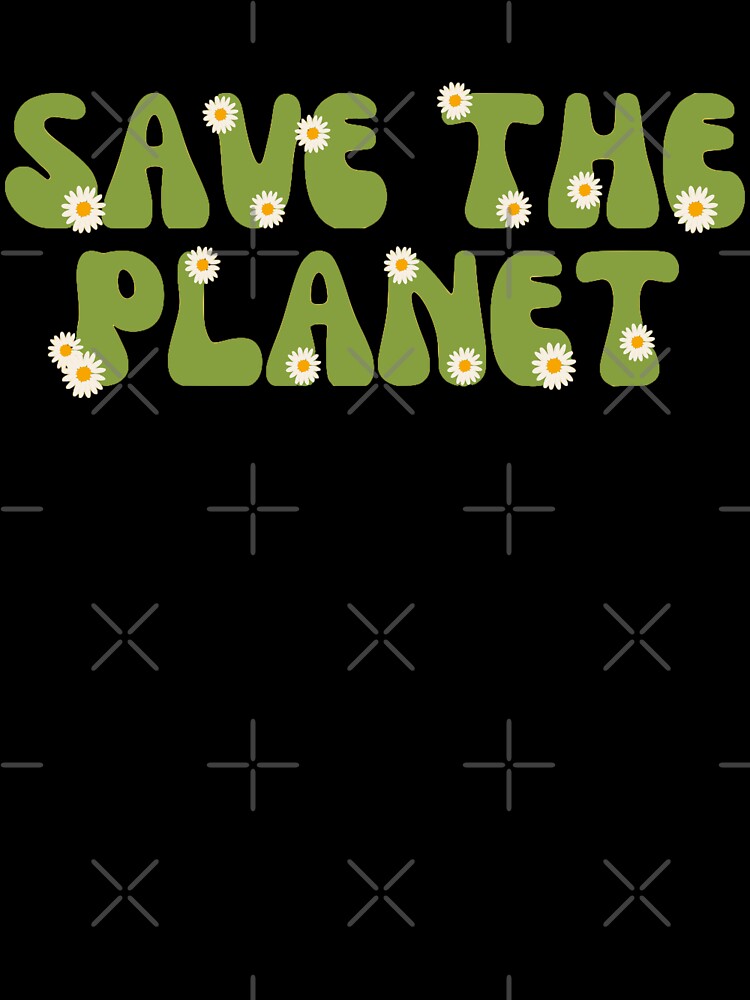 save the planet retro groovy pink and green - earth day by opptop