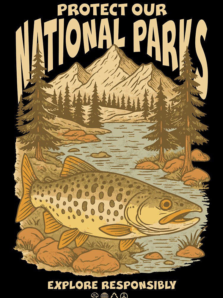 Respect the Local Wildlife Vintage National Parks Hiking Shirt by LessIsLoud