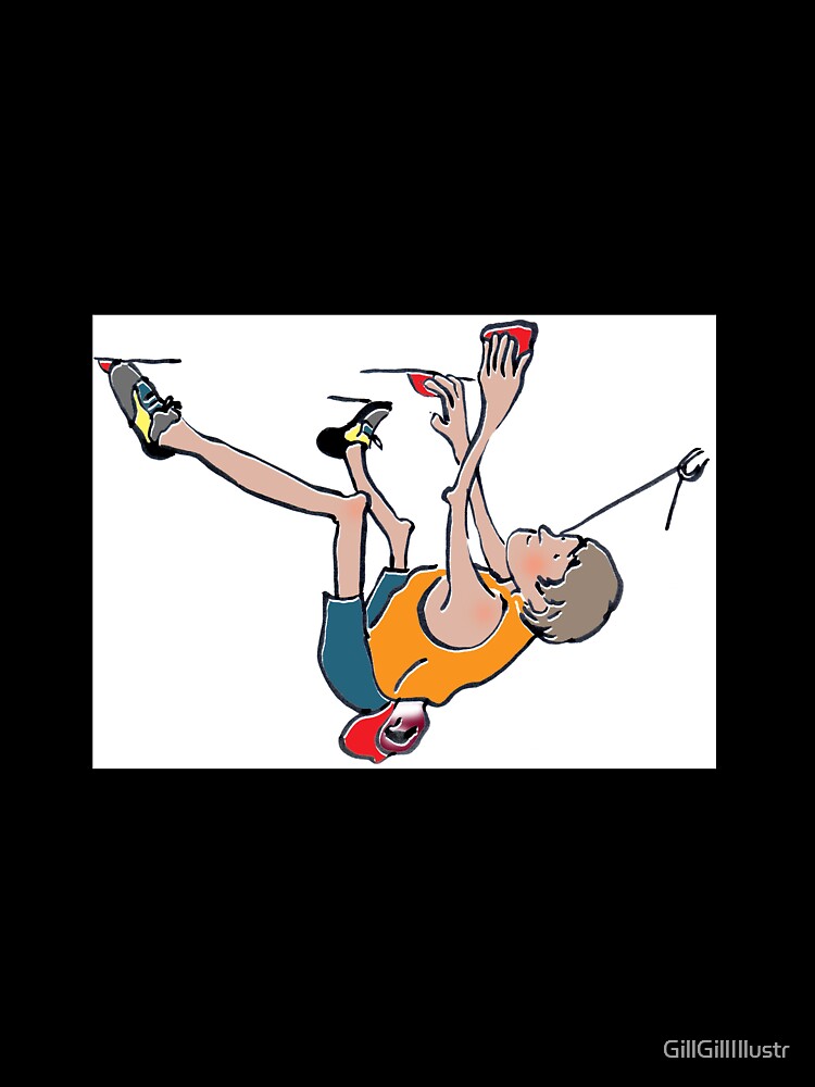 Bouldering Overhang by GillGillIllustr