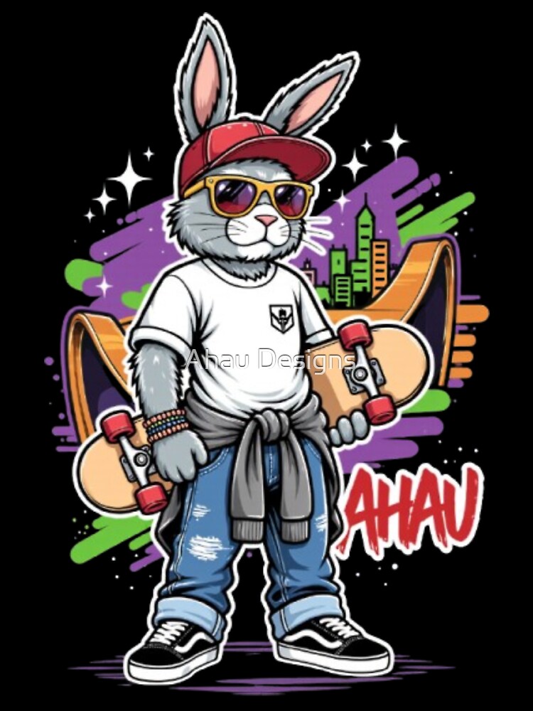 Urban Skater Rabbit by Ahau Designs