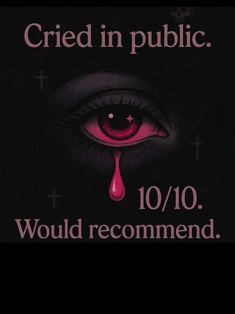 Cried in Public – E-Girl Sadcore Aesthetic Shirt by Elfonso